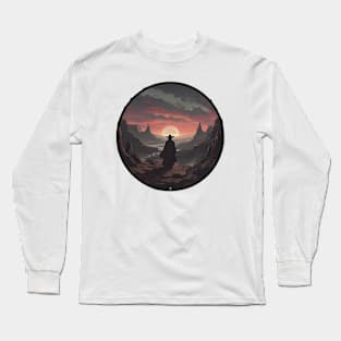 Bloodlust Chronicles: Immortal Bounty Hunts, Gothic Vampire Saga, and Supernatural Adventure in Anime-Manga Art Long Sleeve T-Shirt